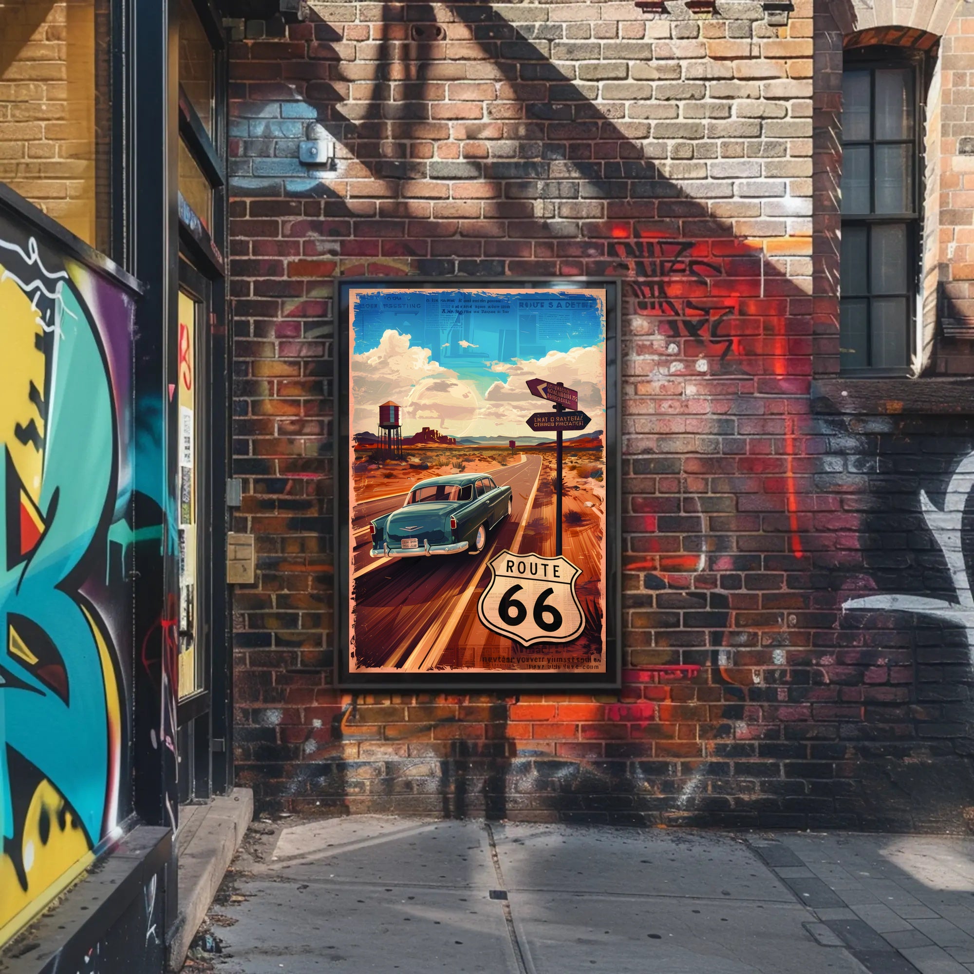 Journey on Route 66 Poster