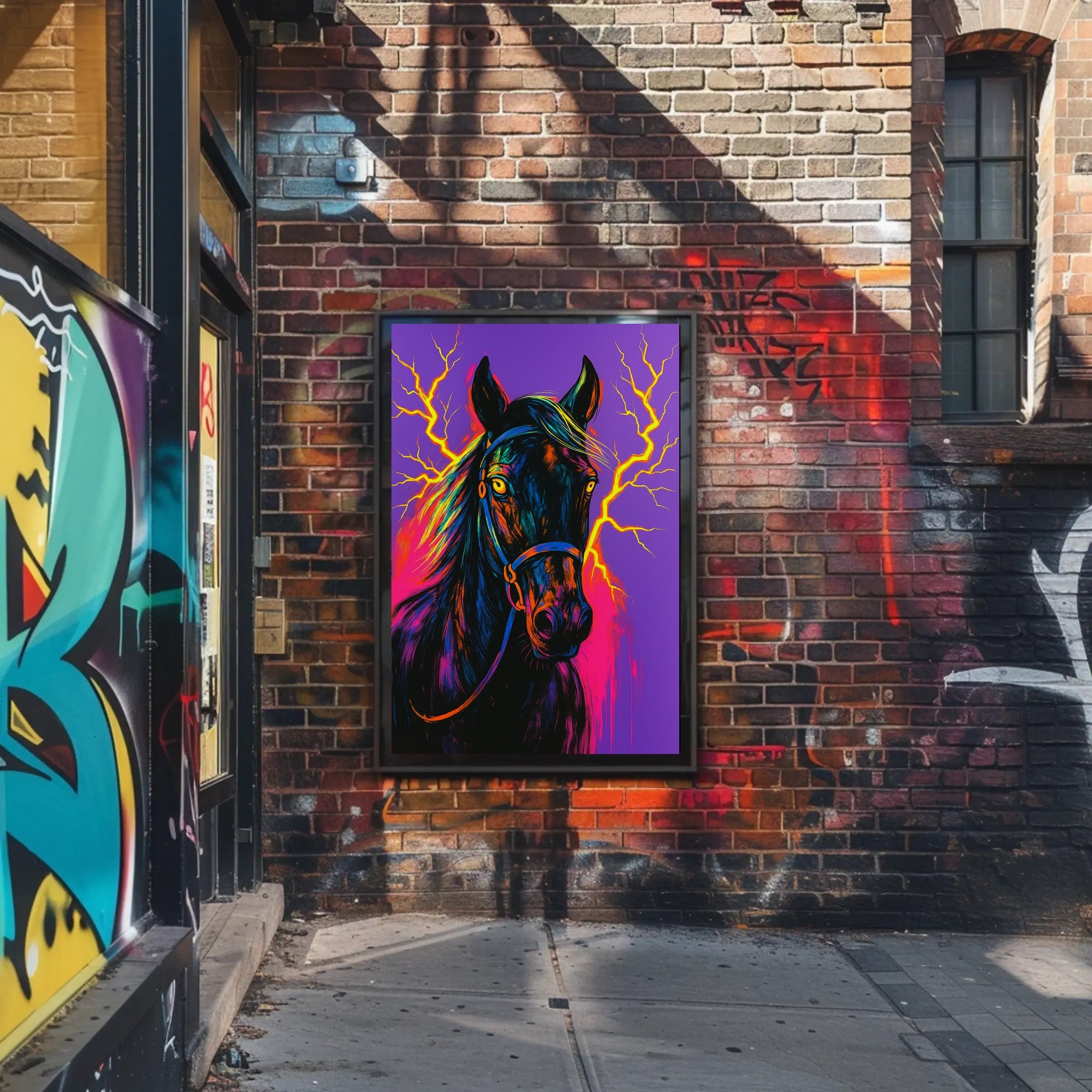 Electrifying Equine Poster