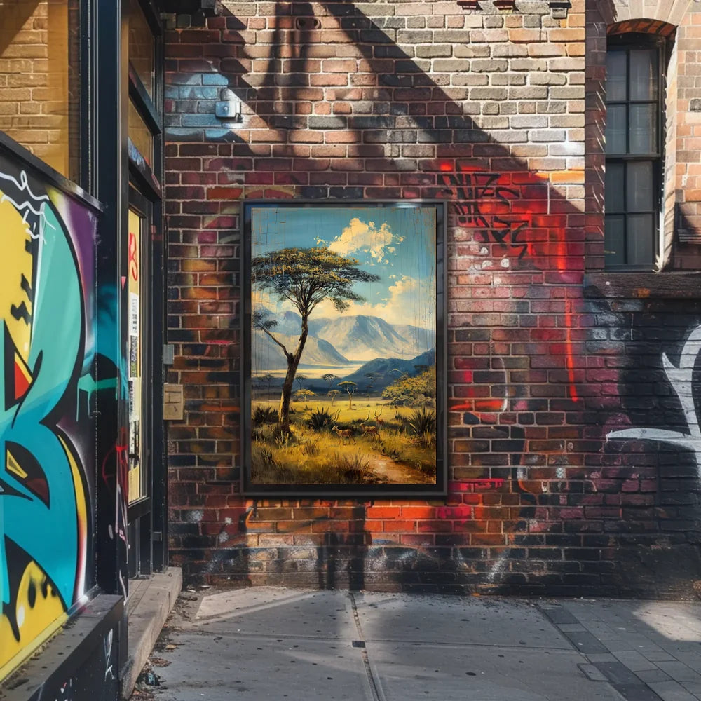 Vintage Architectural Landmarks Art Deco Poster