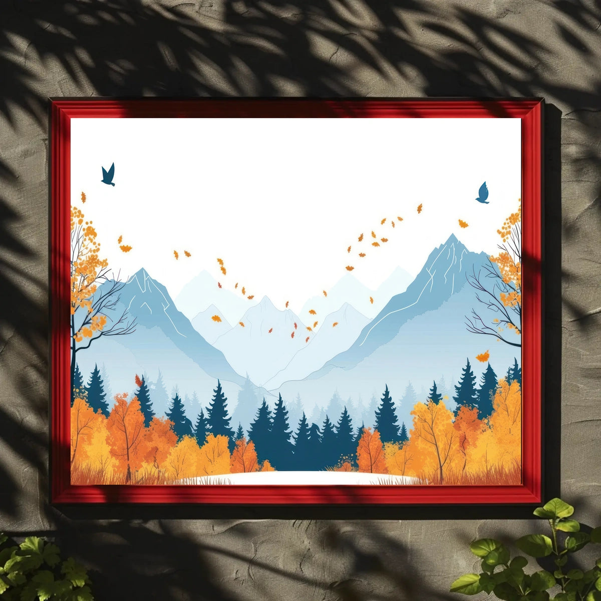 Autumn Mountain Landscape Poster
