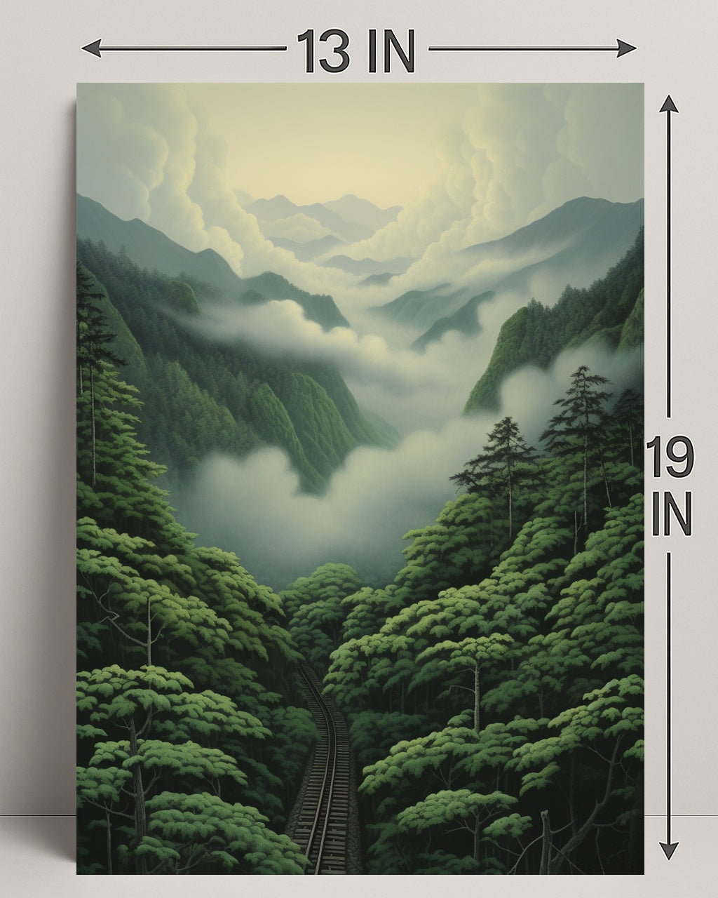 Journey Through The Misty Mountains Poster