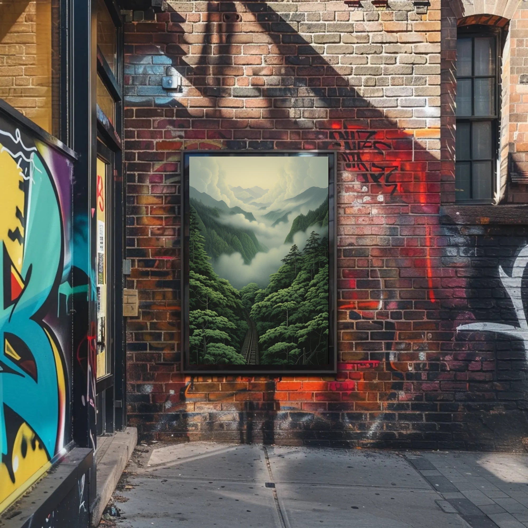 Journey Through The Misty Mountains Poster