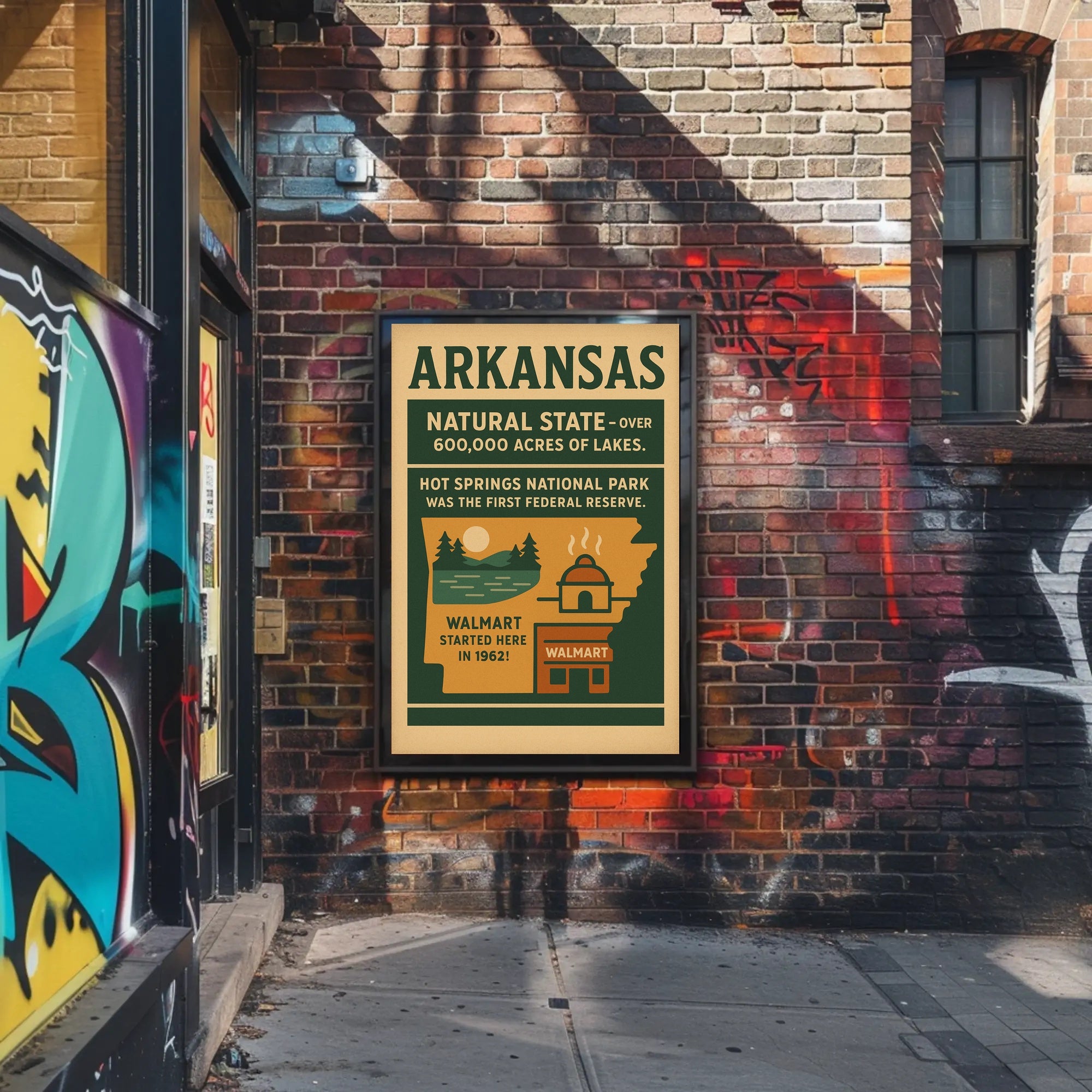 Discover Arkansas The Natural State Poster