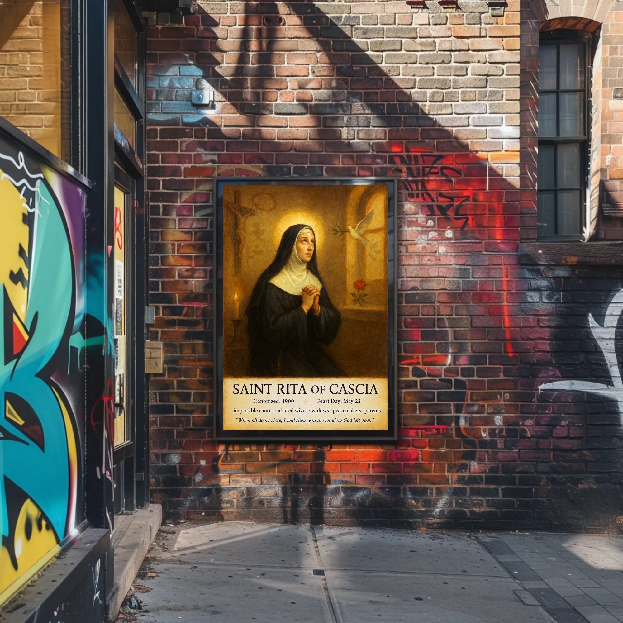 Saint Rita of Cascia Poster PosterGoat