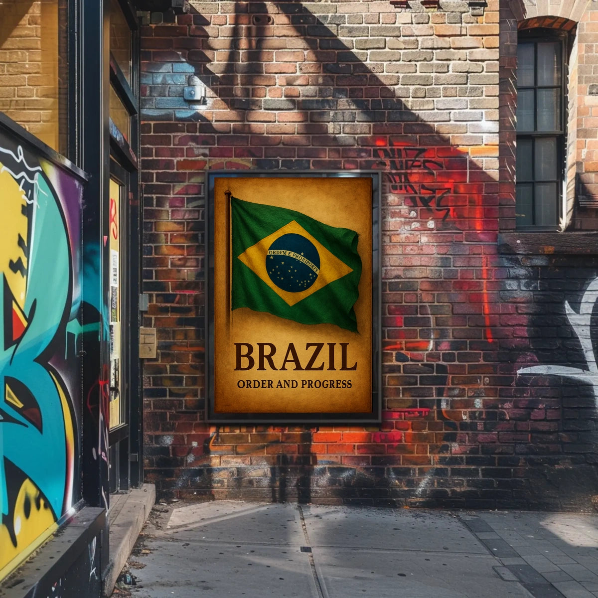 Brazil Order And Progress Poster