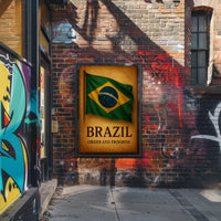 Brazil Order And Progress Poster