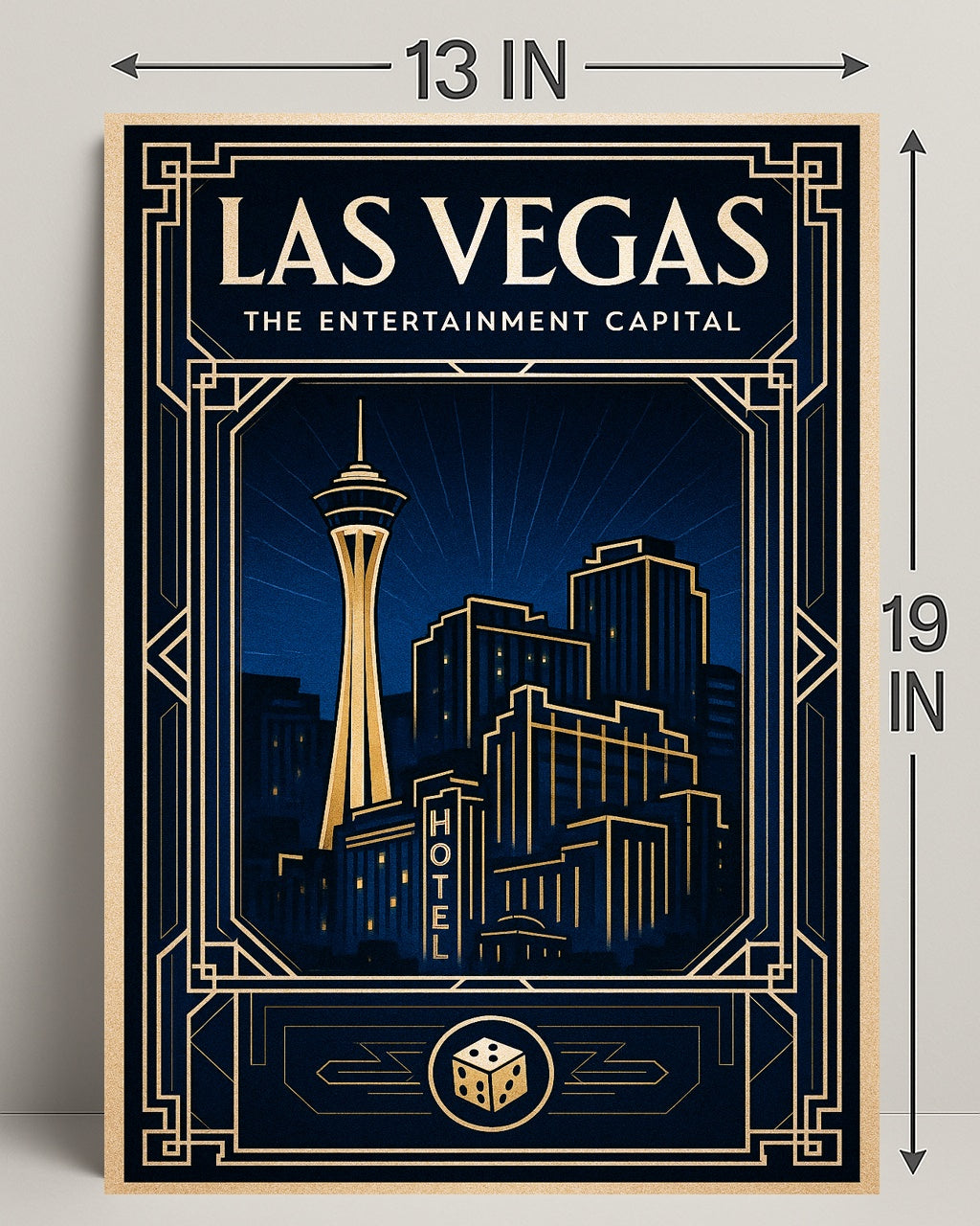 Las Vegas The Entertainment Capital Poster PosterGoat