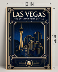 Las Vegas The Entertainment Capital Poster PosterGoat