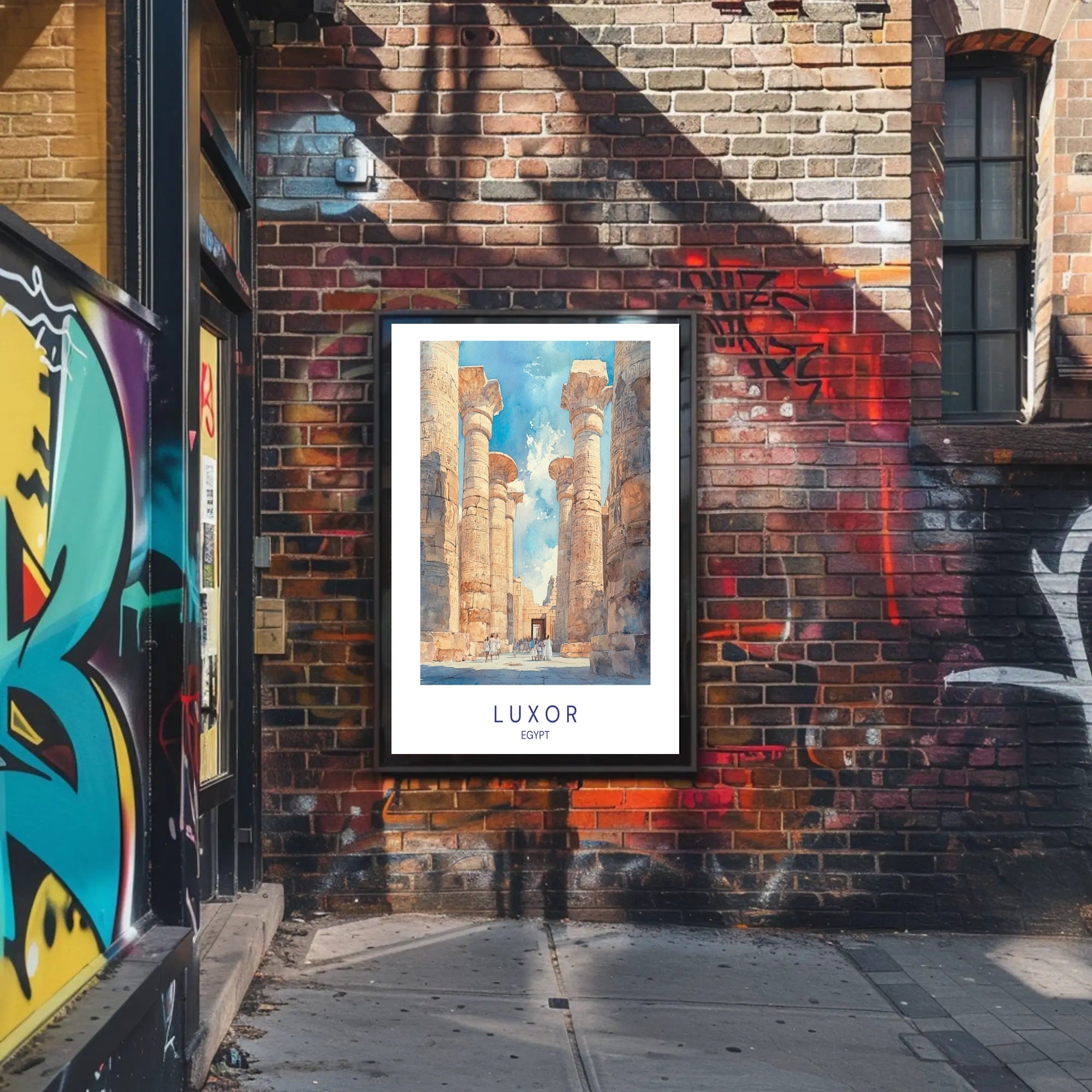 Majestic Columns of Luxor Poster PosterGoat