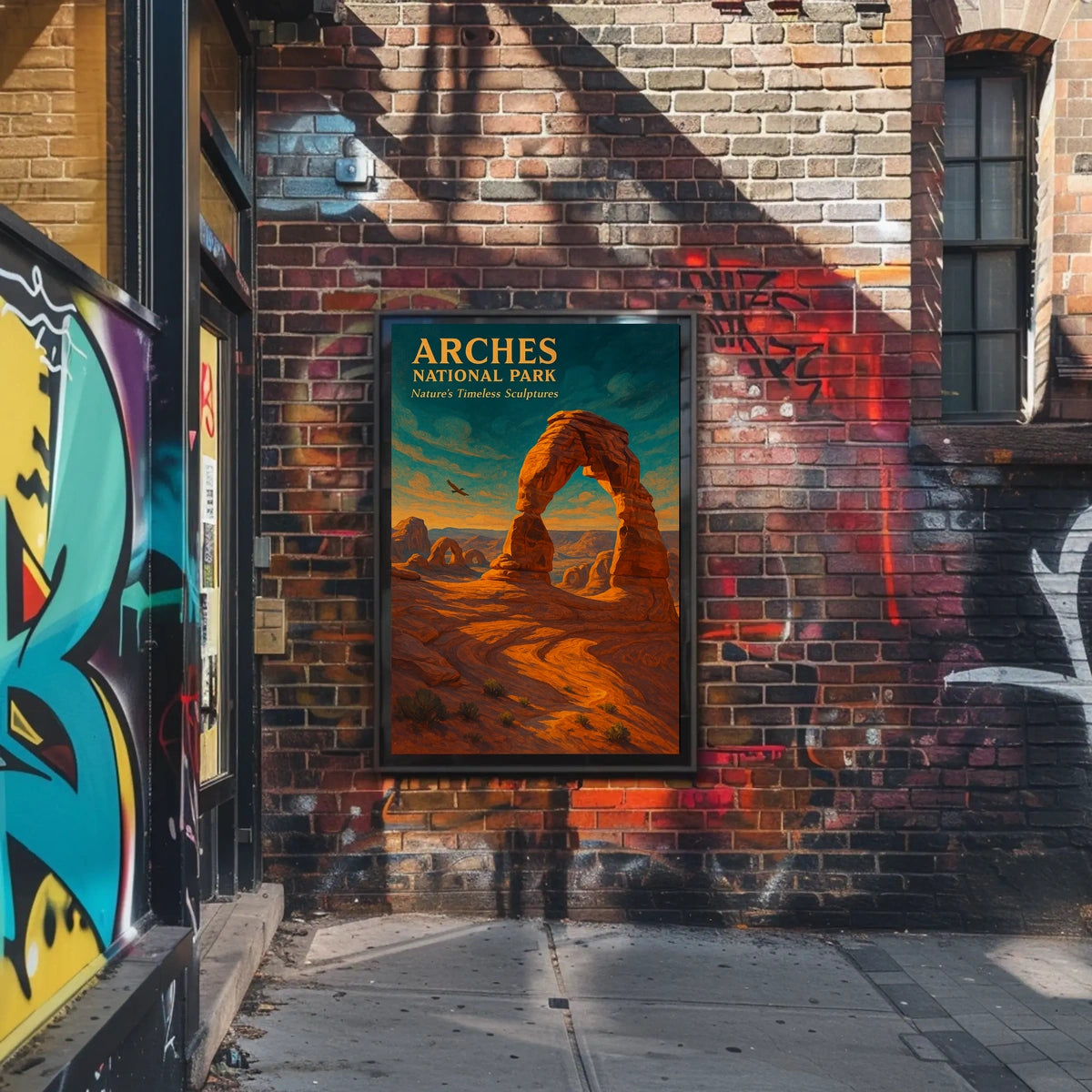 Arches National Park Scenic Vintage National Park Poster