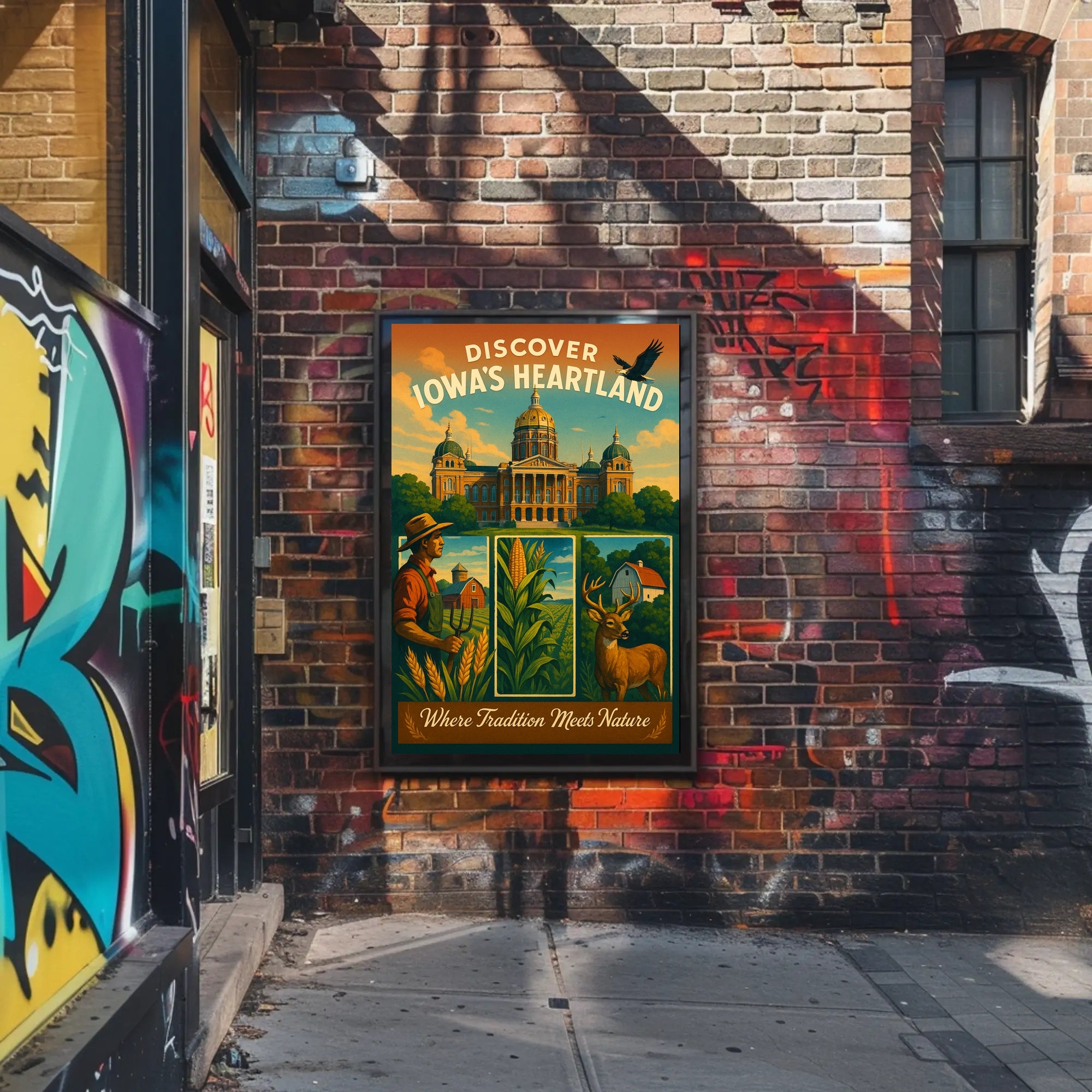 Discover IowaS Heartland Poster