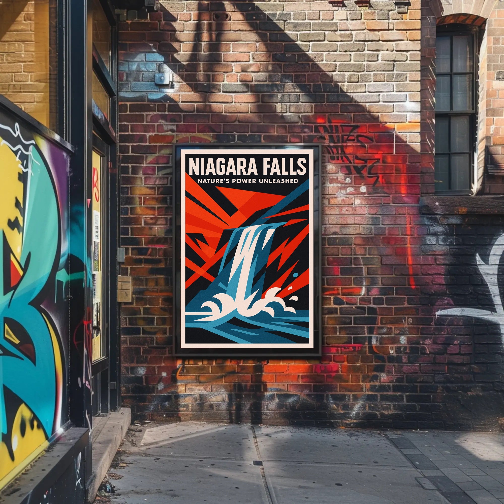 Niagara Falls Nature's Power Unleashed Poster PosterGoat