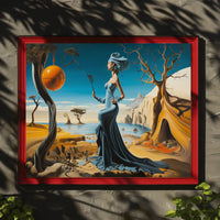 Dreamlike Coastal Surrealism: Surrealistic Artistic Poster