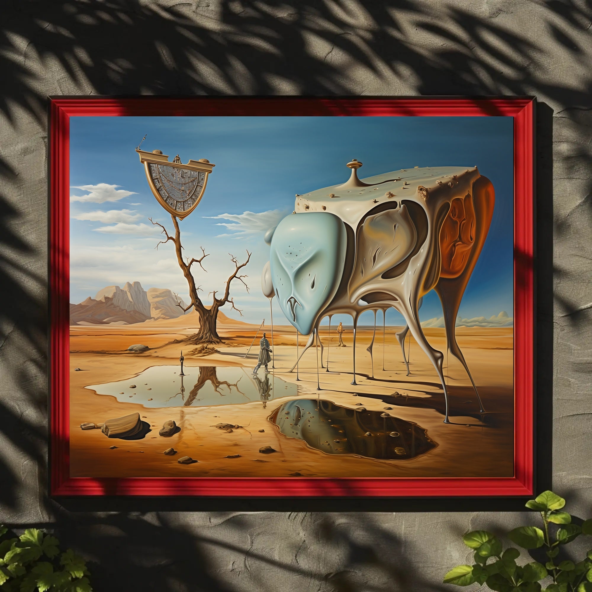 Surreal Dreamscape in a Desert Artistic Poster