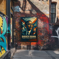 Obama Era Presidential Portrait Art Poster