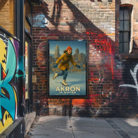 Akron in Winter Poster