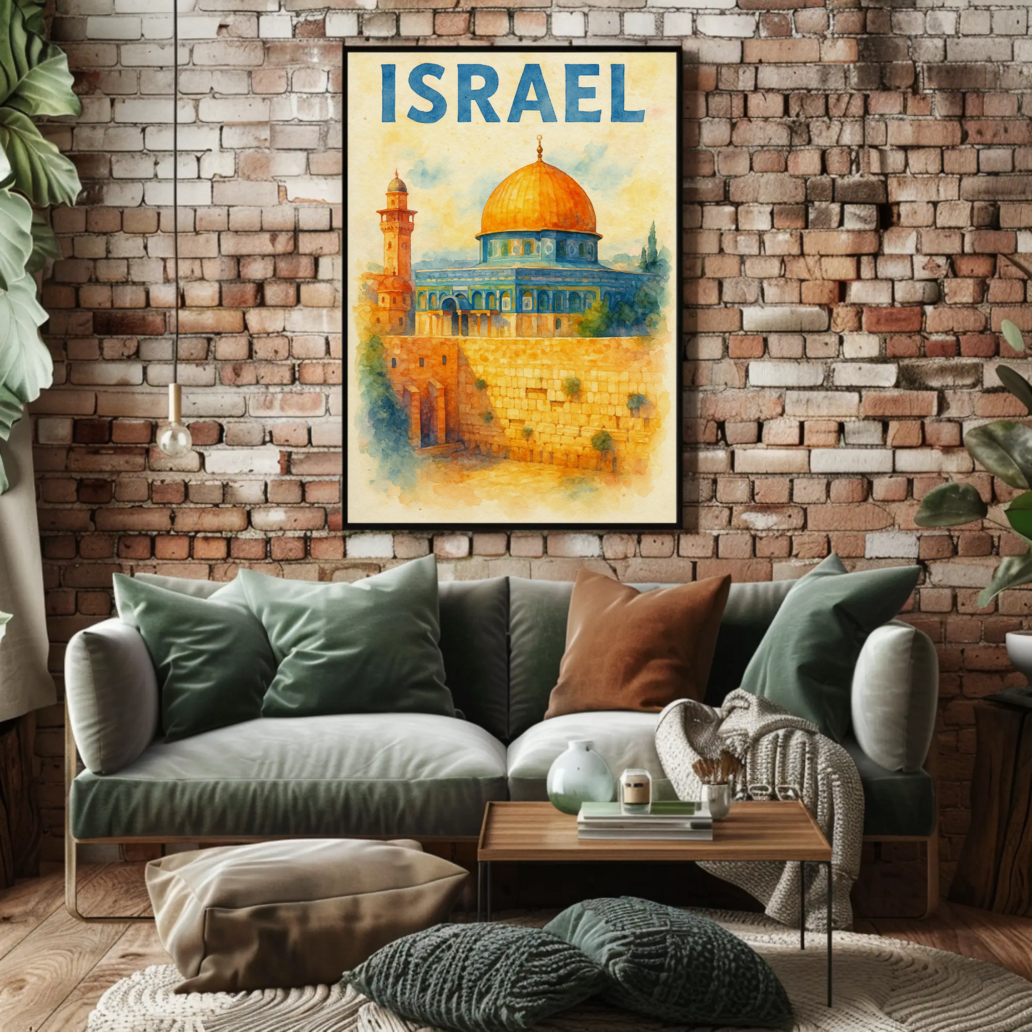 Israel Dome of the Rock Travel Poster