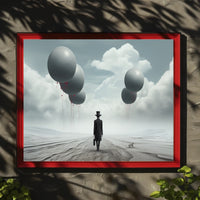 Surreal Journey in a Futuristic Sci-Fi Poster