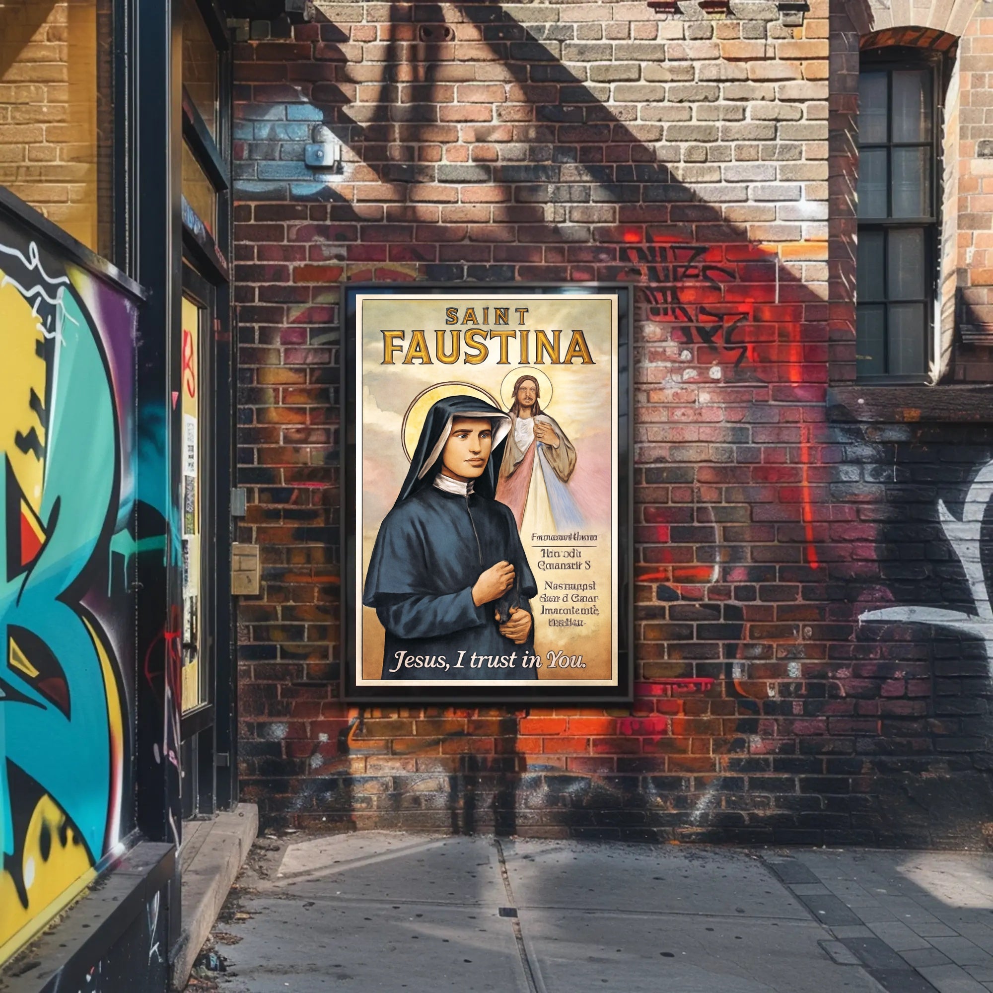 Saint Faustina Poster PosterGoat