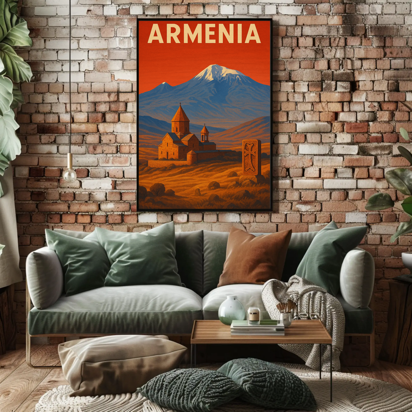 Armenia's Enchanting Heritage Vintage Travel Poster