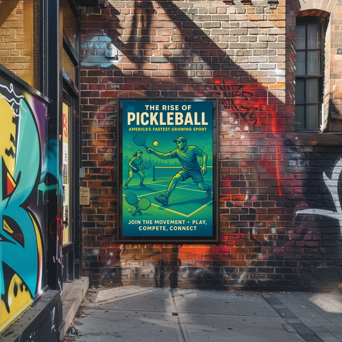 The Rise of Pickleball Poster