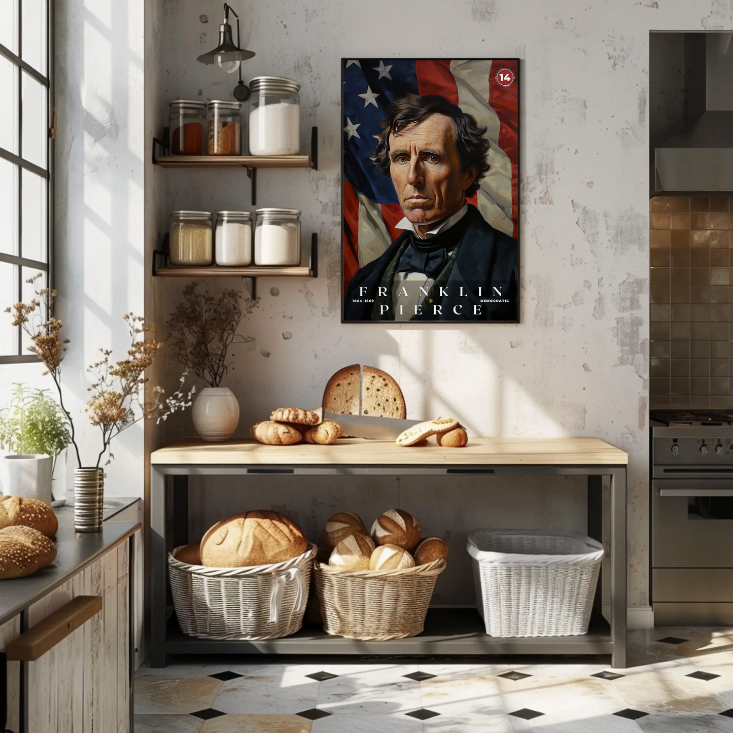 Franklin Pierce 14th President Of The United States Portrait