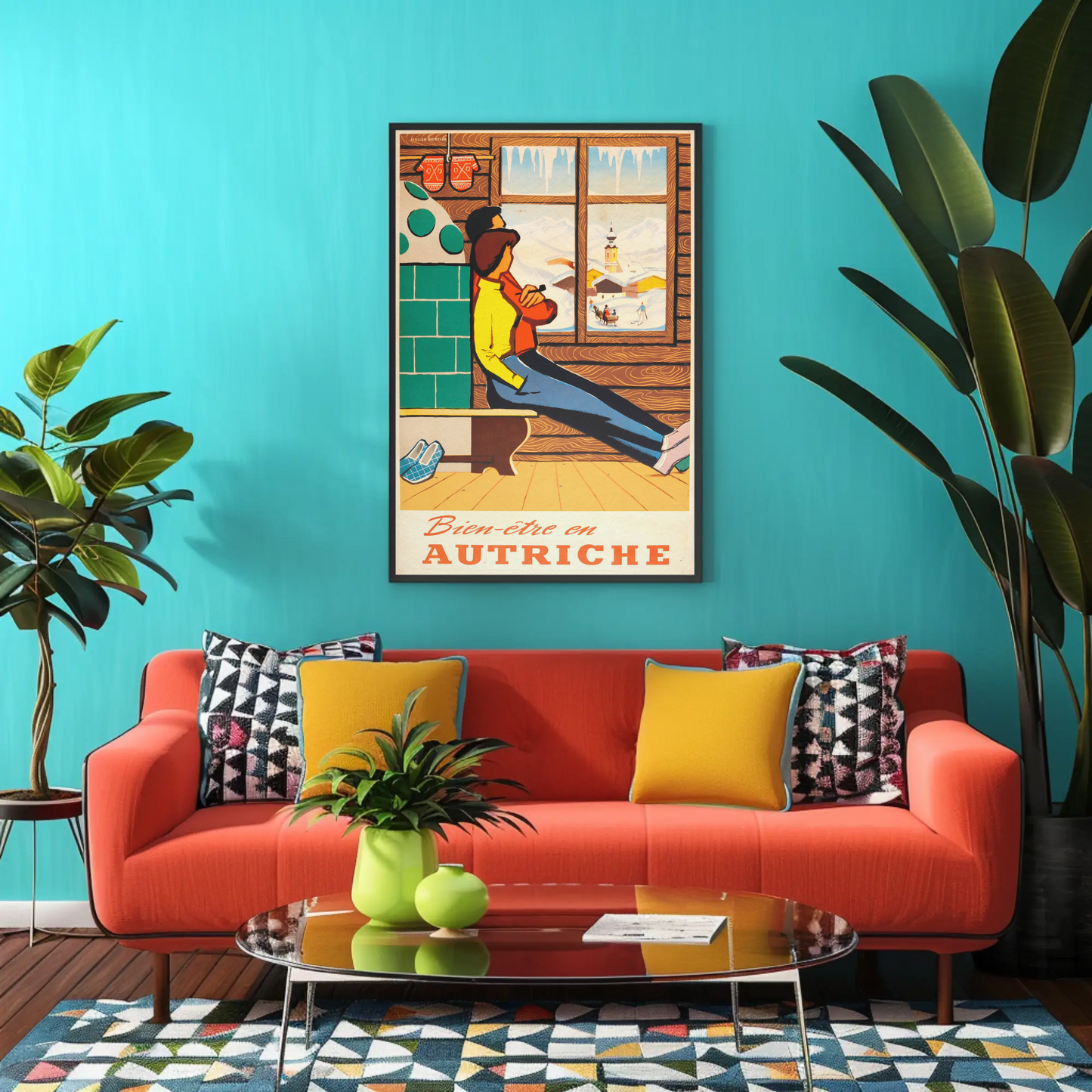 Bien-être en Autriche Vintage Poster