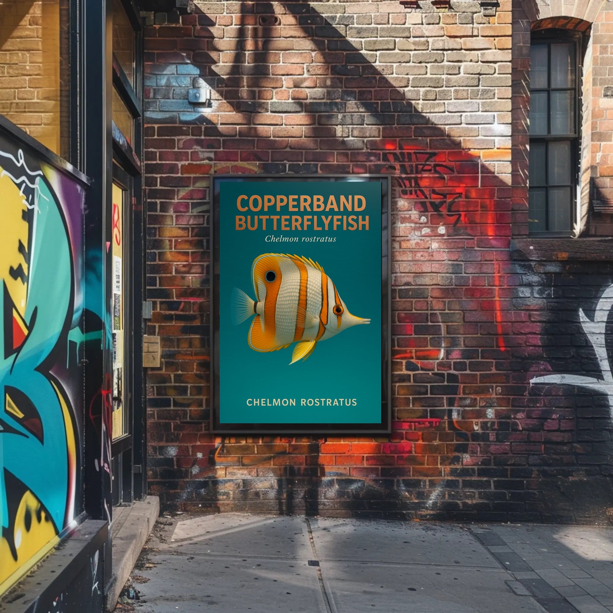 Copperband Butterflyfish Poster PosterGoat