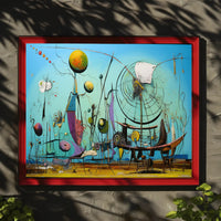 Surreal Dreamscape Imaginative Futuristic Sci-Fi Poster