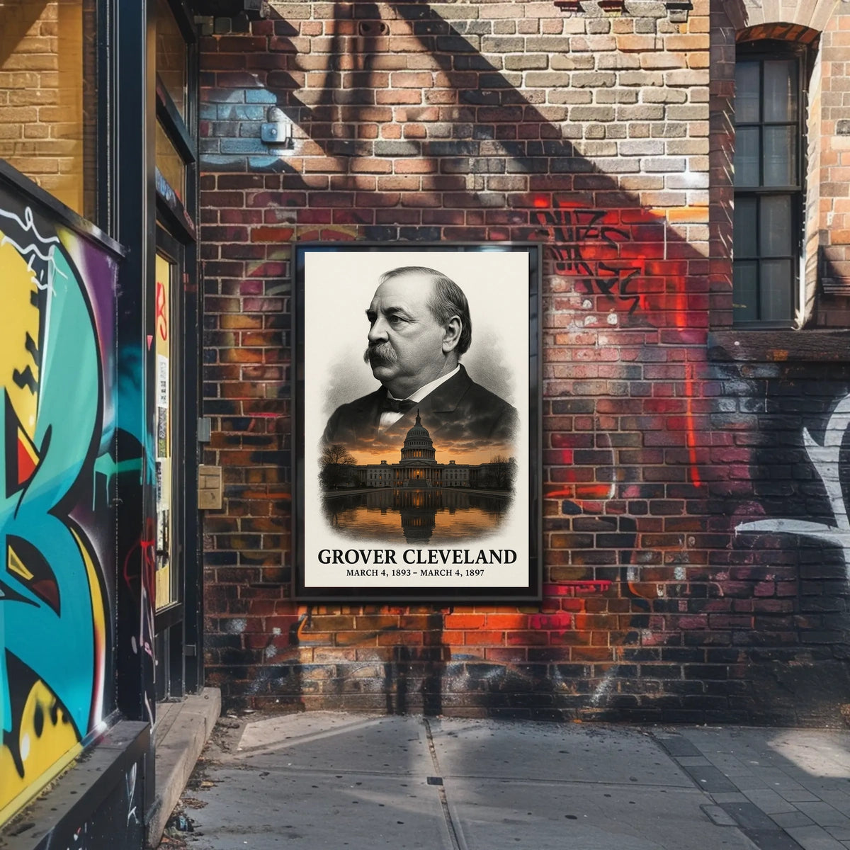 Grover Cleveland 24th President of the United States Reflections Poster