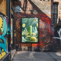 Refreshing Citrus Beverage Can Art Poster PosterGoat