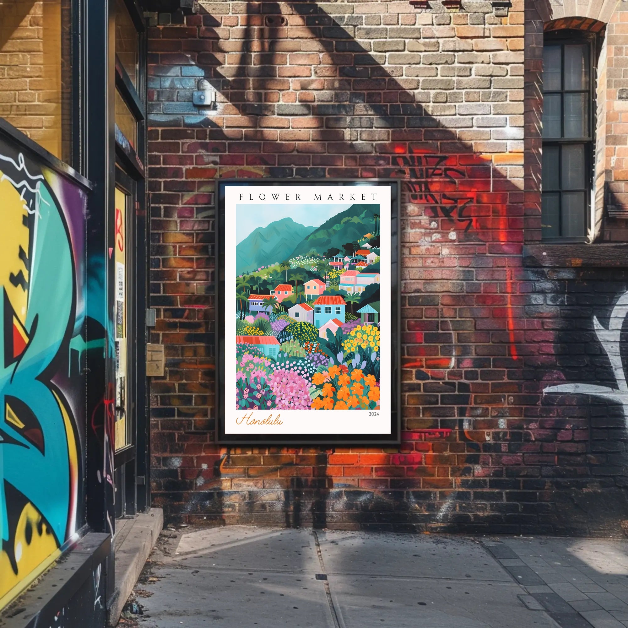 Vibrant Floral Paradise Poster PosterGoat