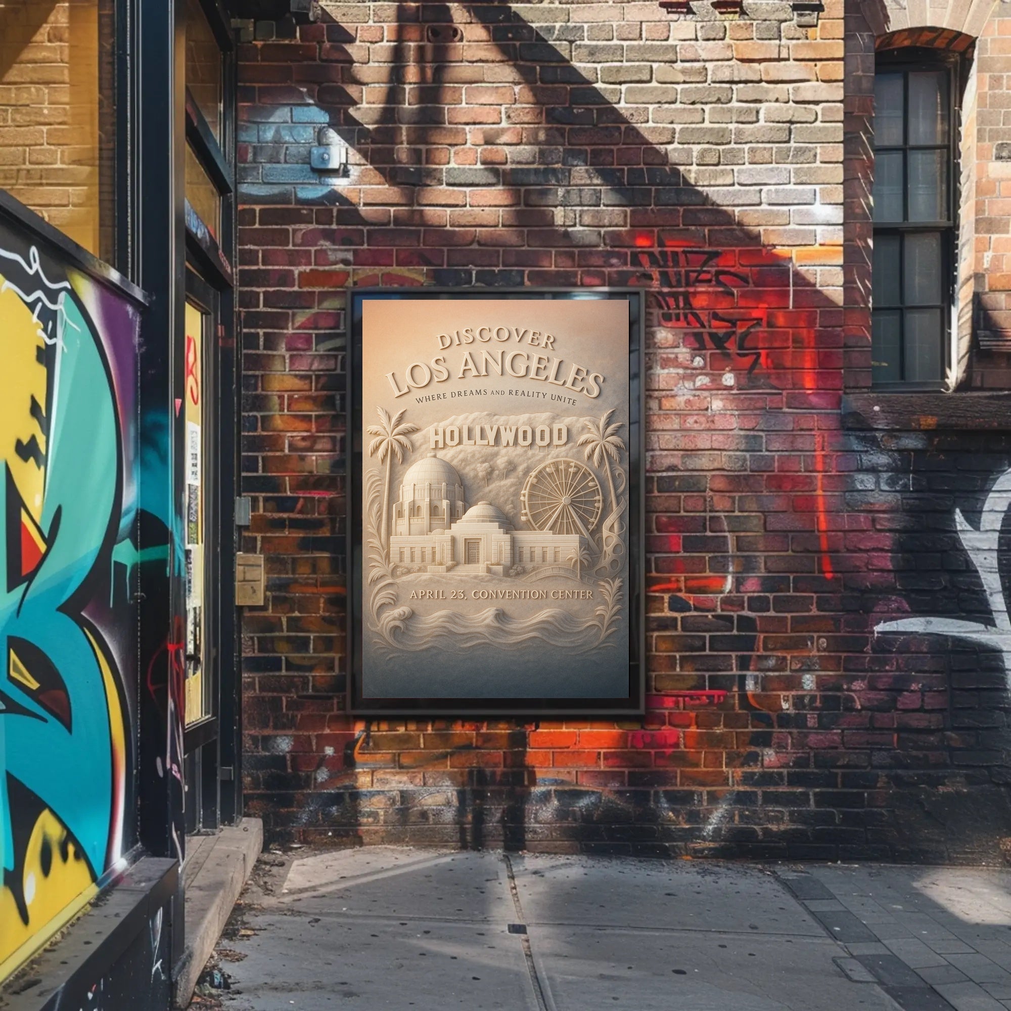 Los Angeles Cityscape Illustration Poster - Urban or Cityscape Poster