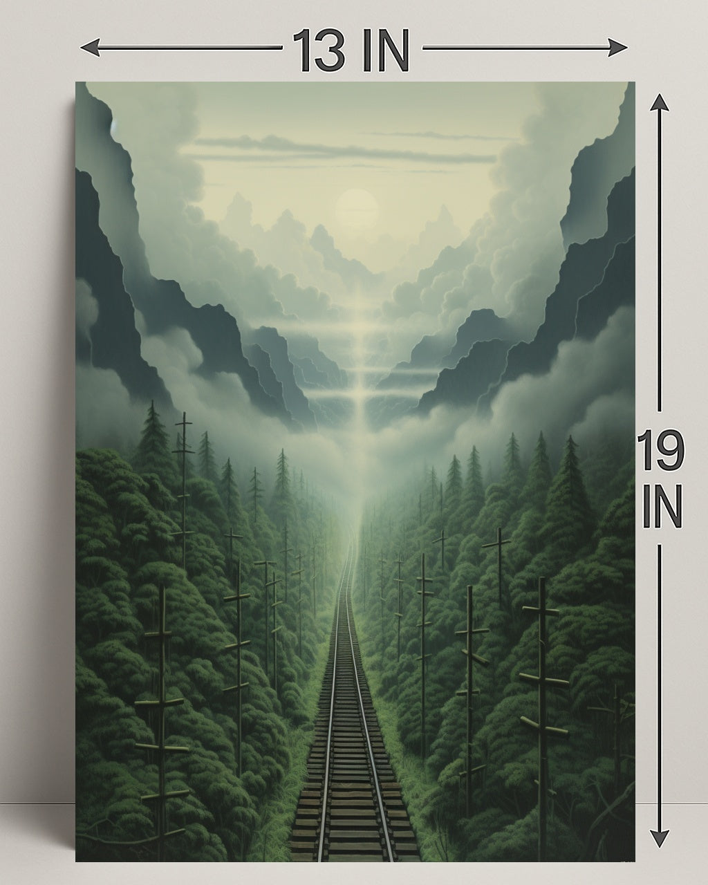 Journey Through The Misty Mountains Poster