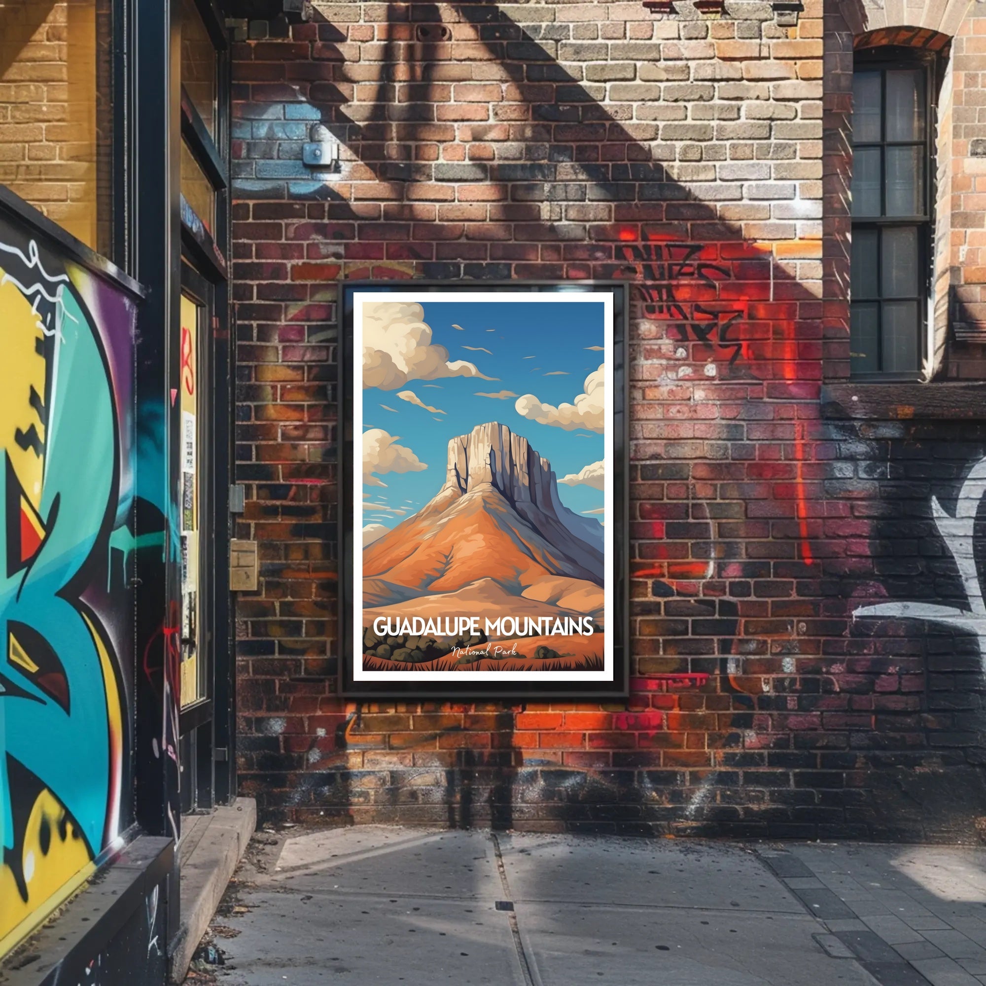 Guadalupe Mountains Poster Scenic National Park Print