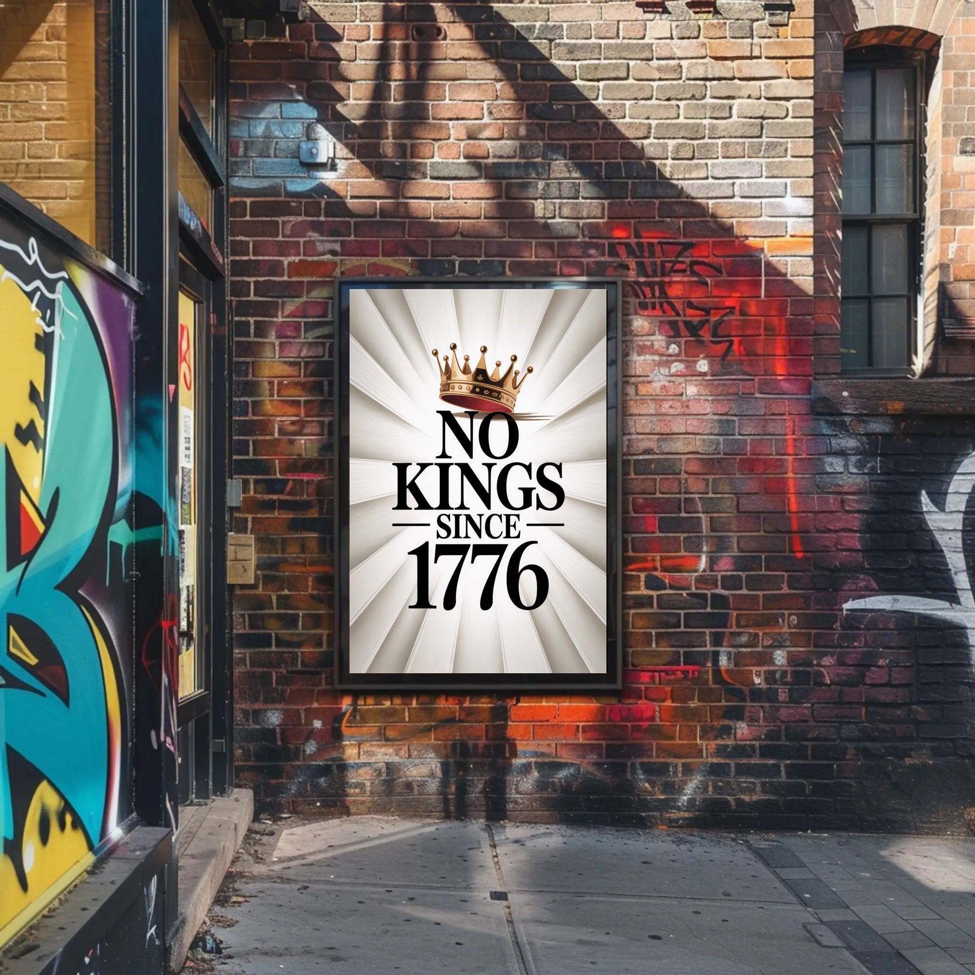No Kings Since 1776 Patriotic Poster