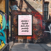 Humorous Vintage Guest Check Pop Culture Poster PosterGoat