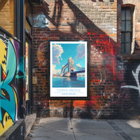 Tower Bridge Illustration Poster