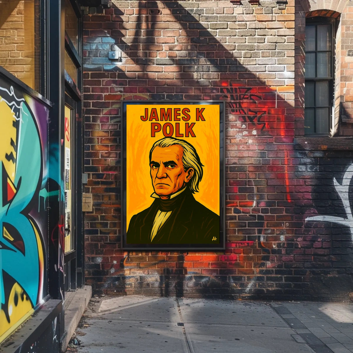 James Polk Vintage Scenic Decor Lovers Poster