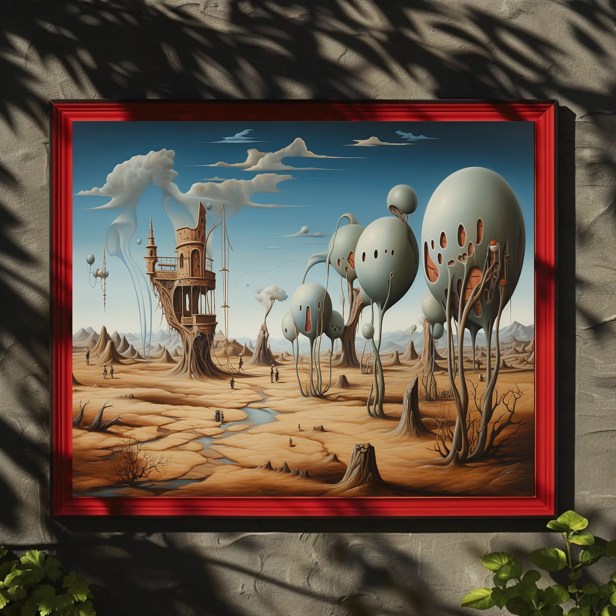 Surreal Desert Landscape: Fantasy or Mythology Poster