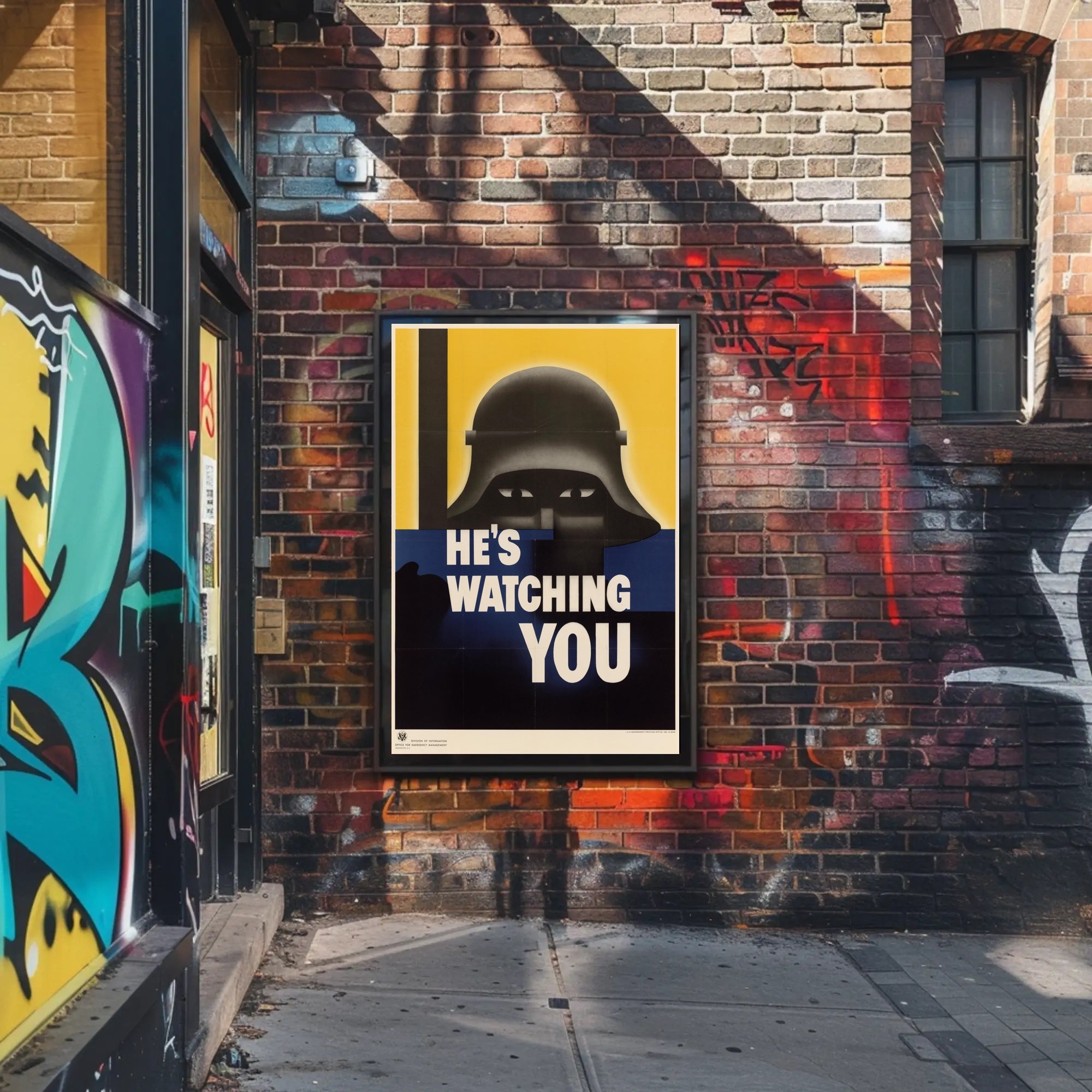 He's Watching You Poster PosterGoat