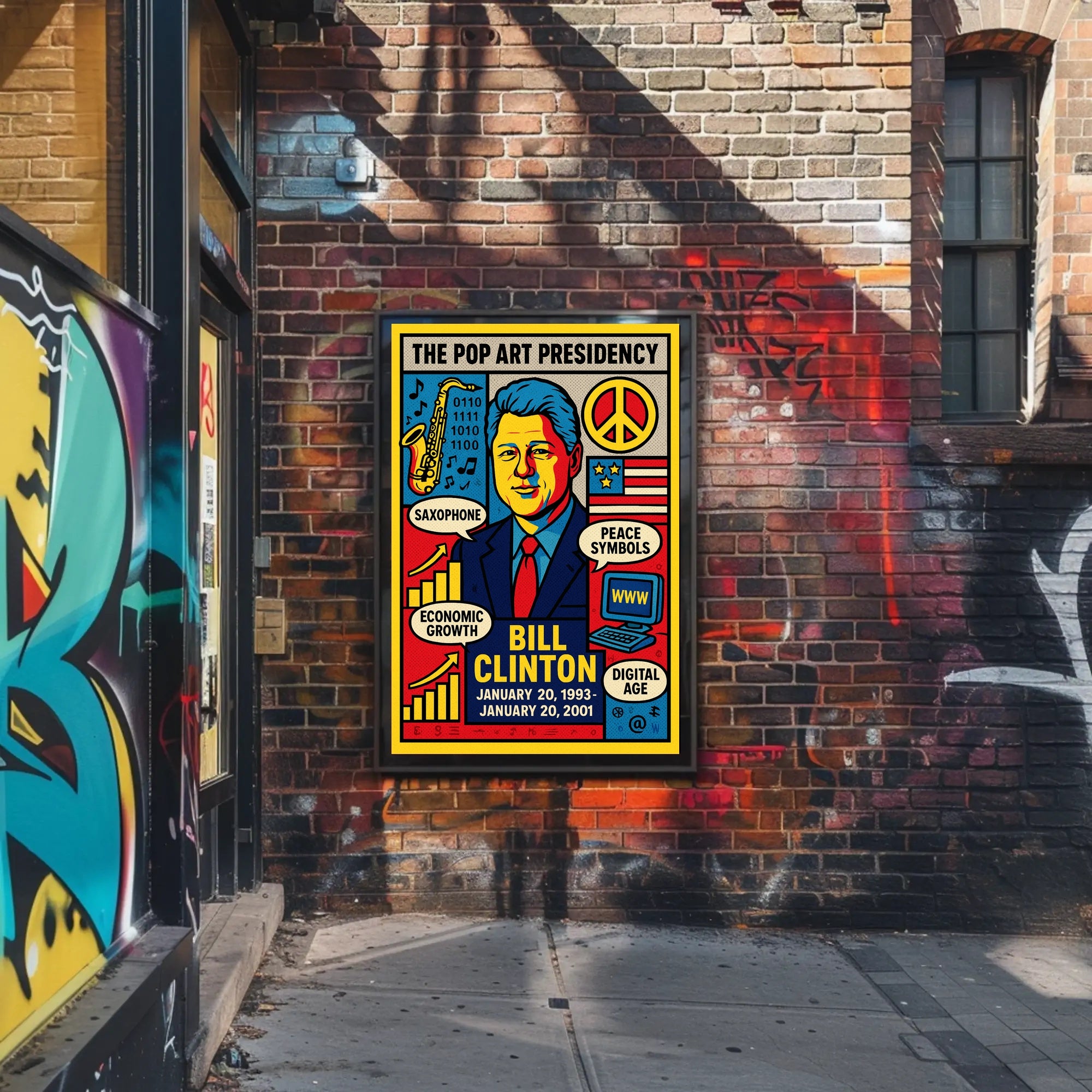 Bill Clinton The Pop Art Presidency Poster PosterGoat