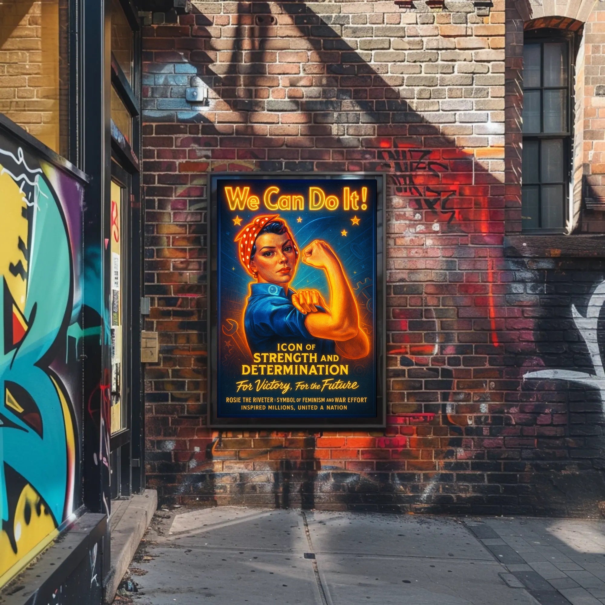 Icon of Strength and Determination Poster