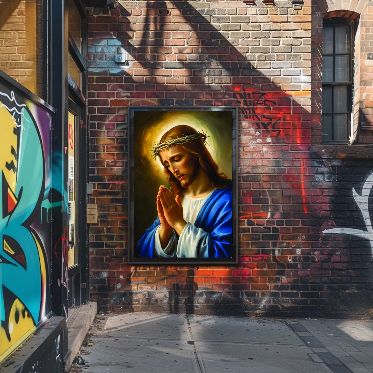 The Prayerful Savior Poster