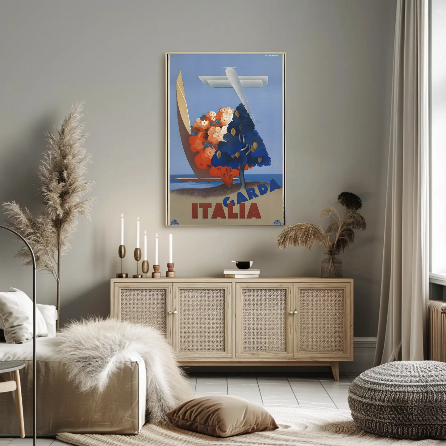 Lake Garda, Italy - Travel Poster
