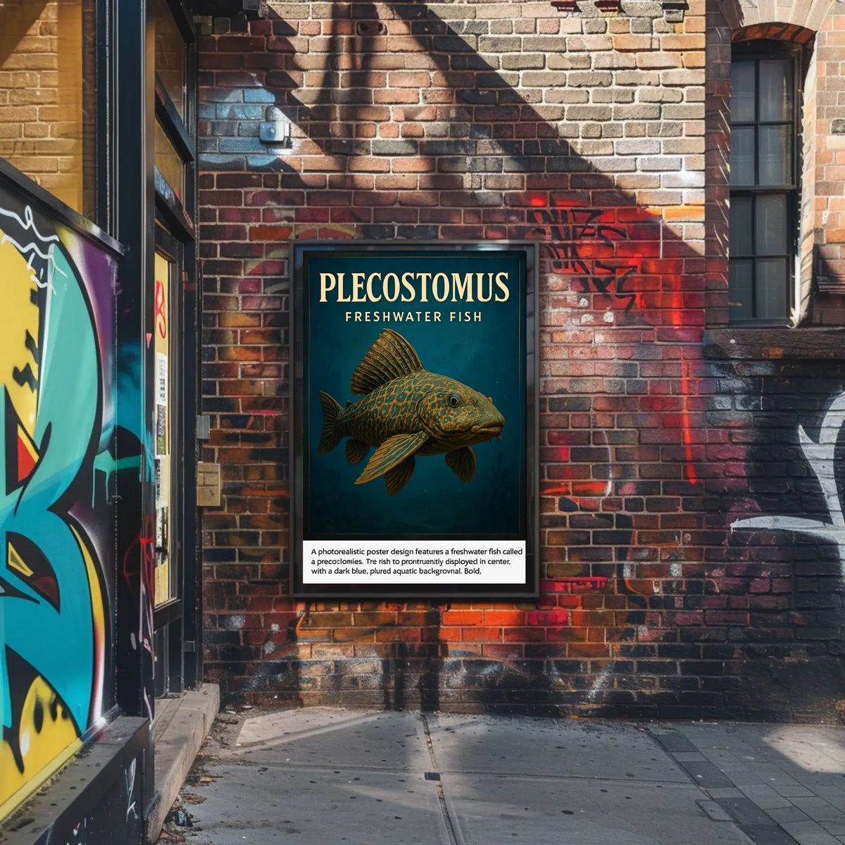 Plecostomus Freshwater Fish Poster
