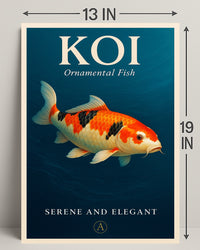 Koi Ornamental Fish Poster PosterGoat