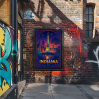 Indiana Nightscape Poster