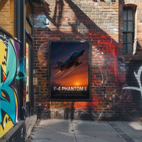 F-4 Phantom II Fighter-Bomber Vintage Military Recruitment Poster PosterGoat