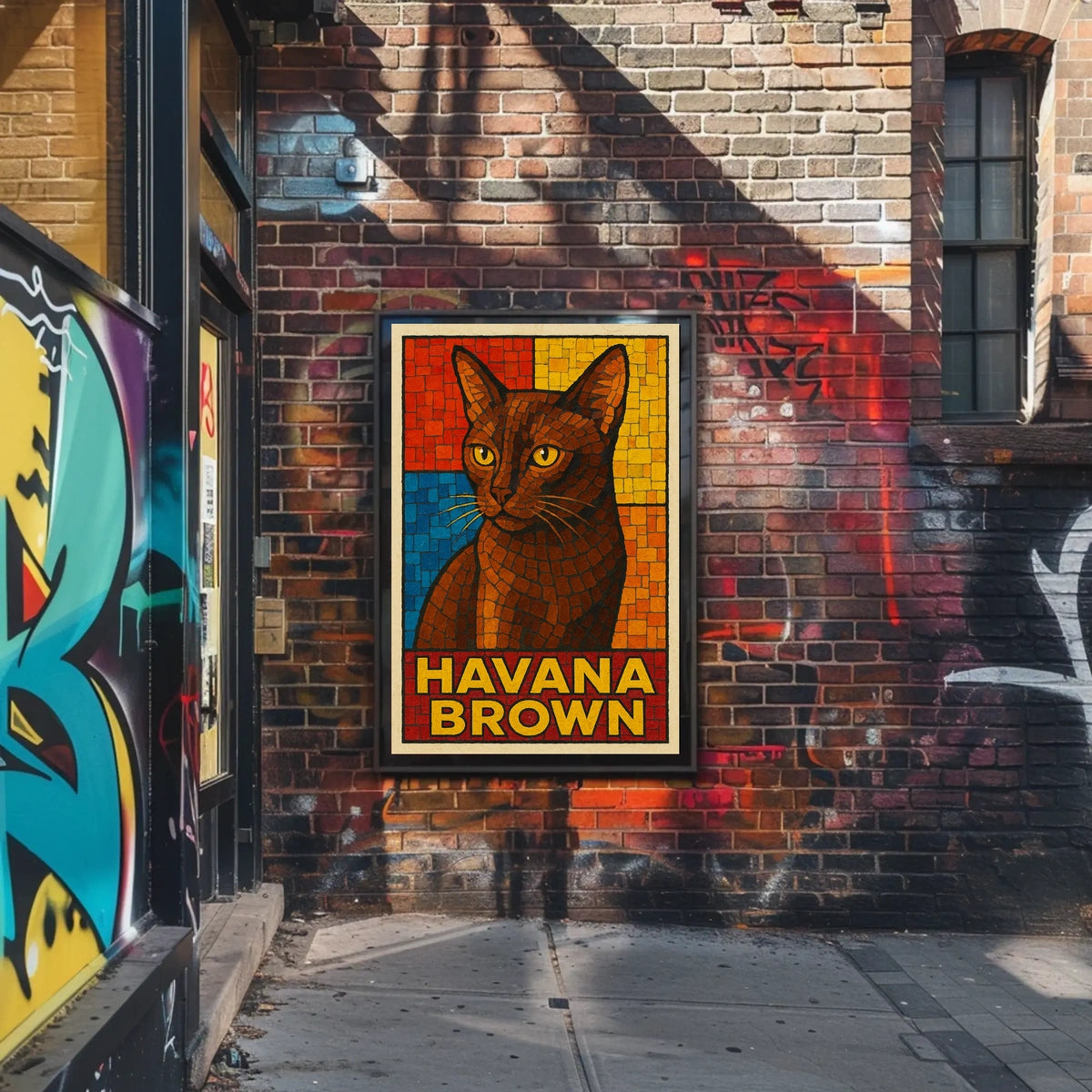 Havana Brown Cat Art Poster